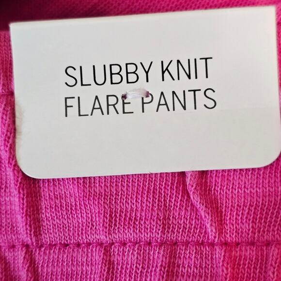 Victoria Secret Pink Slubby Knit Flare Pants Athletic Athleisure Women's XL NWT - Picture 5 of 7